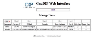 GnuDIP Web Interface